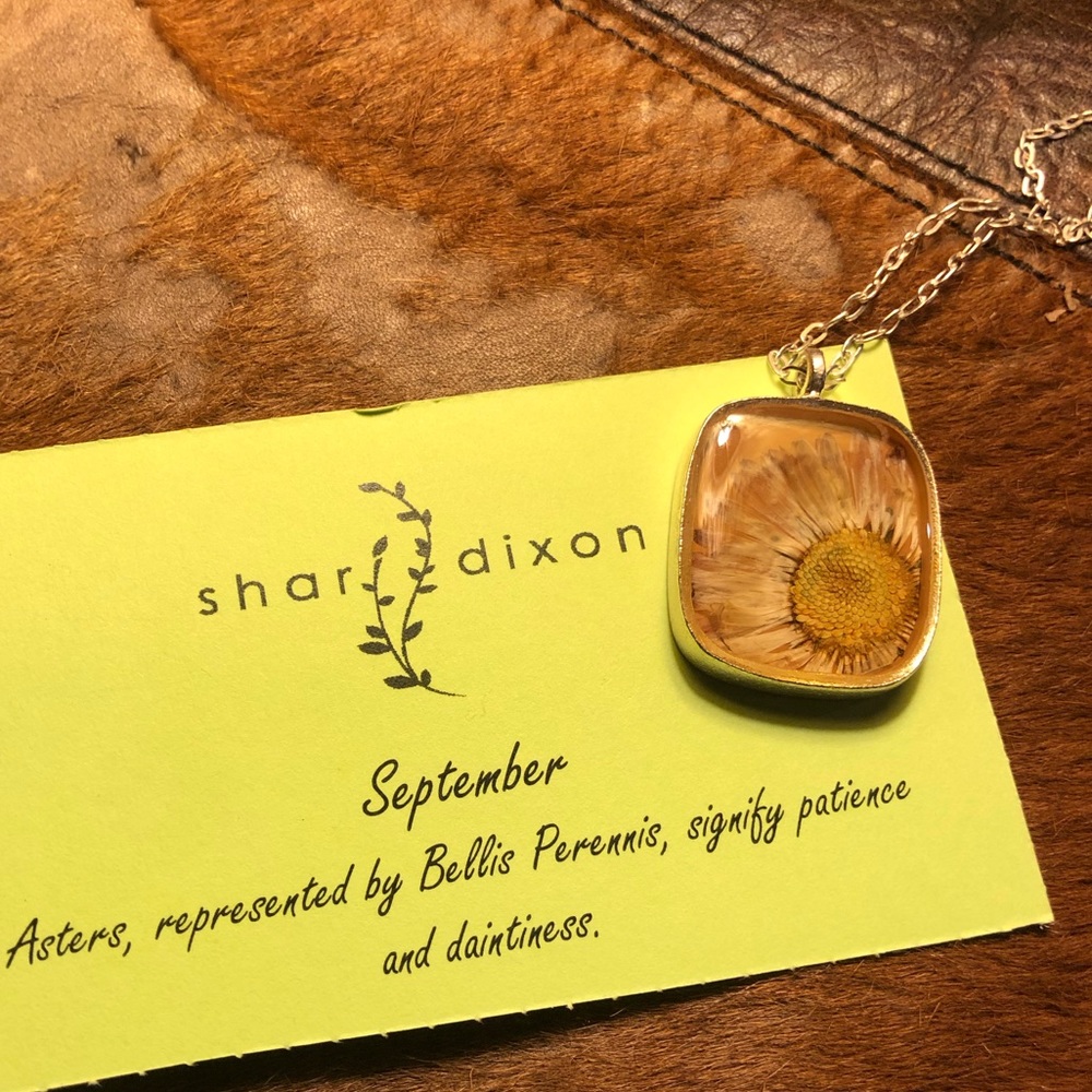 Birth Month Flower Necklace by Uncommon Goods